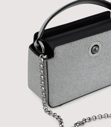 Rope-Trimmed Bowling Bag