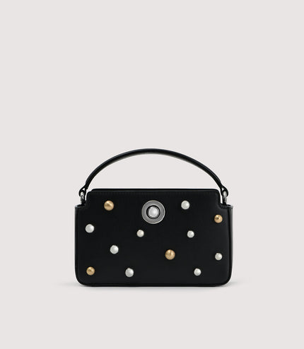 Bowling Bag with Pearl Embellishments