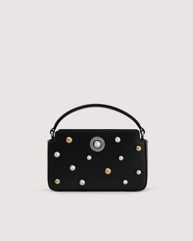 Bowling Bag with Pearl Embellishments