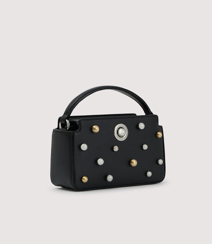 Bowling Bag with Pearl Embellishments