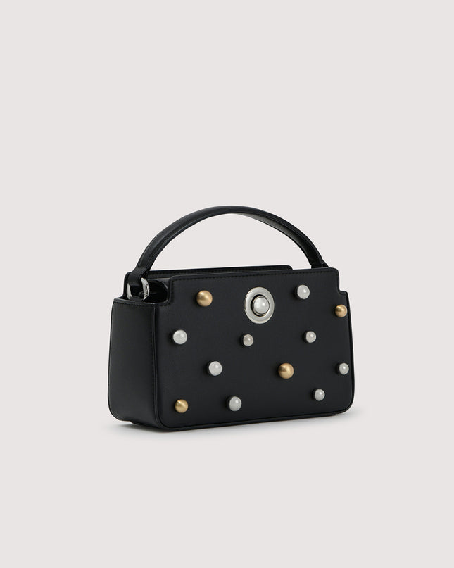 Bowling Bag with Pearl Embellishments