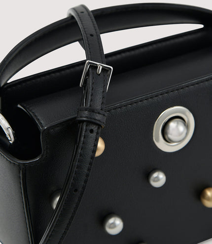 Bowling Bag with Pearl Embellishments