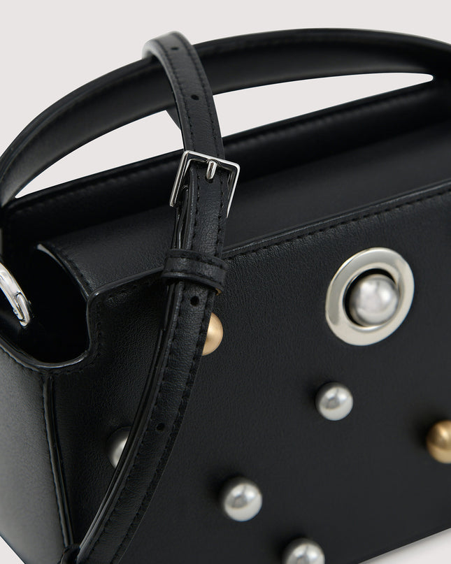 Bowling Bag with Pearl Embellishments