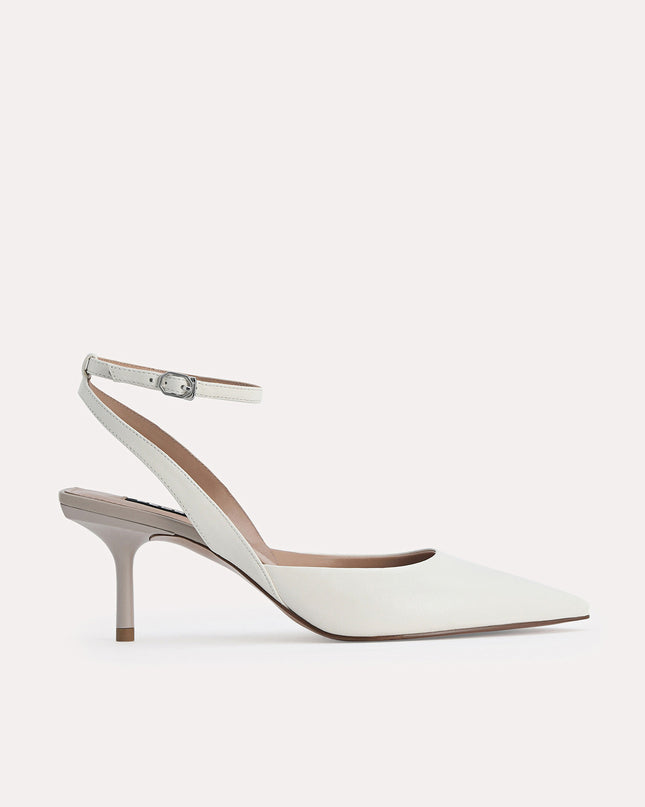 Leather Pointed Toe Pumps