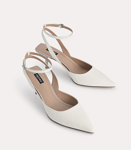 Leather Pointed Toe Pumps