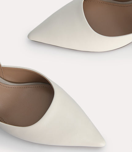 Leather Pointed Toe Pumps