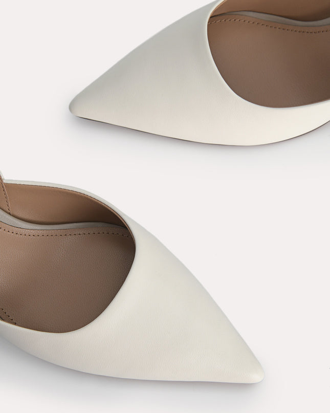 Leather Pointed Toe Pumps