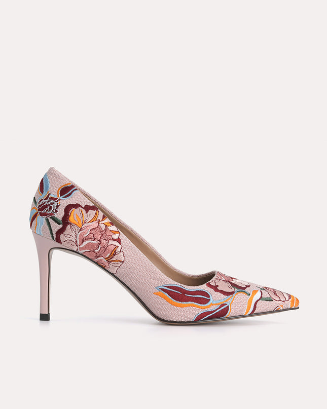 Floral Bouquet Pointed Pumps