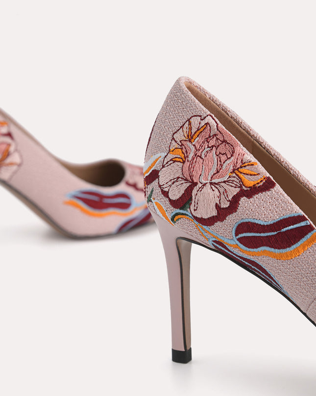 Floral Bouquet Pointed Pumps