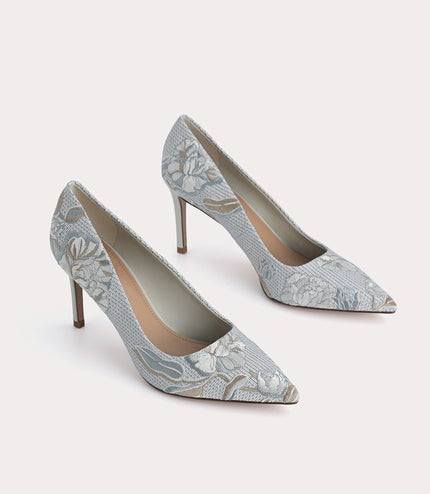 Floral Bouquet Pointed Pumps