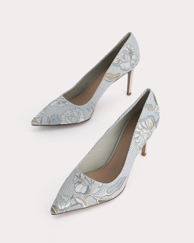 Floral Bouquet Pointed Pumps