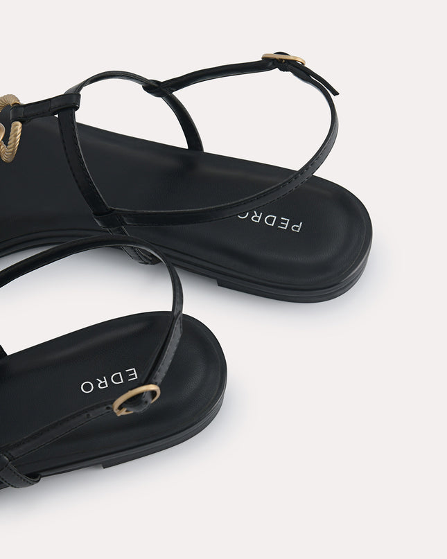 Strappy Sandals with Gold Links