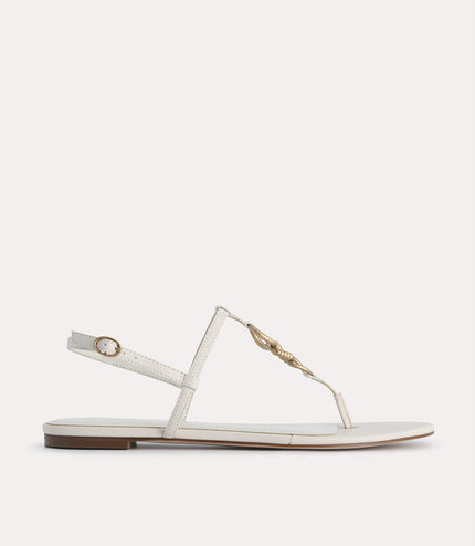Strappy Sandals with Gold Links
