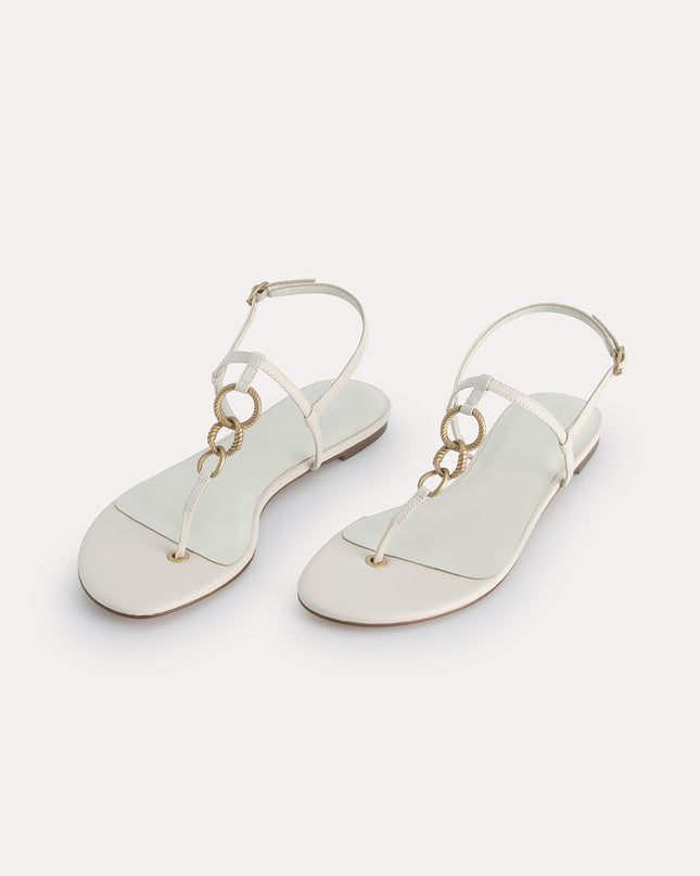 Strappy Sandals with Gold Links