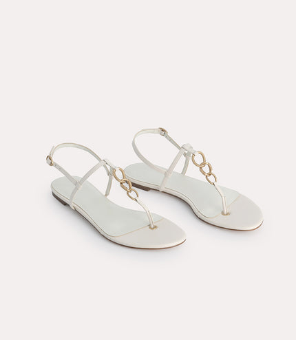 Strappy Sandals with Gold Links