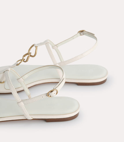 Strappy Sandals with Gold Links