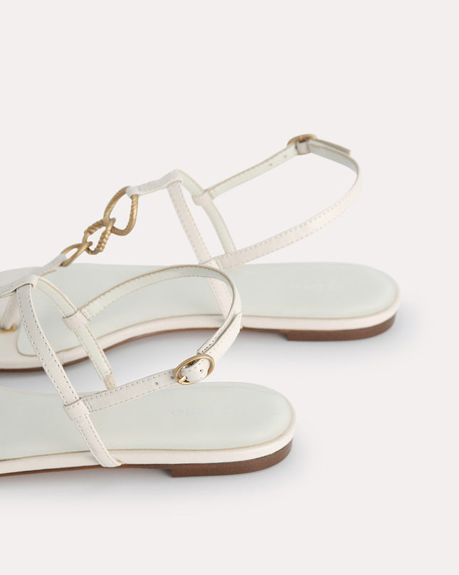 Strappy Sandals with Gold Links