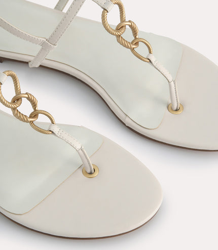 Strappy Sandals with Gold Links