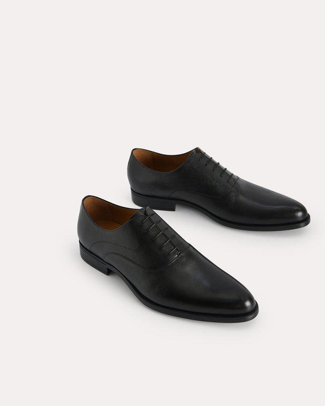 Textured Leather Oxfords