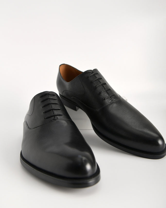 Textured Leather Oxfords