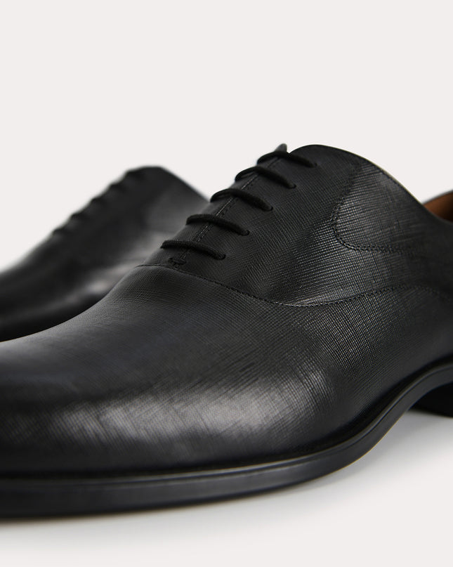 Textured Leather Oxfords