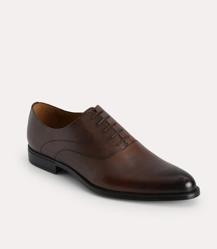 Textured Leather Oxfords