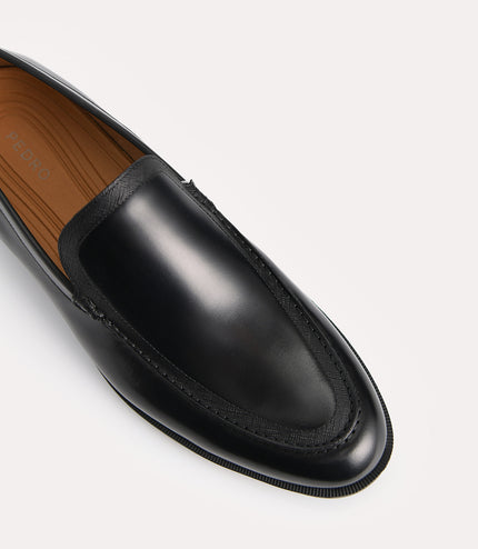 Burnished Leather Loafers