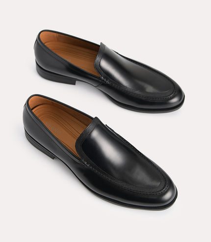 Burnished Leather Loafers