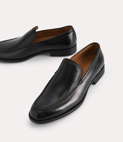Burnished Leather Loafers