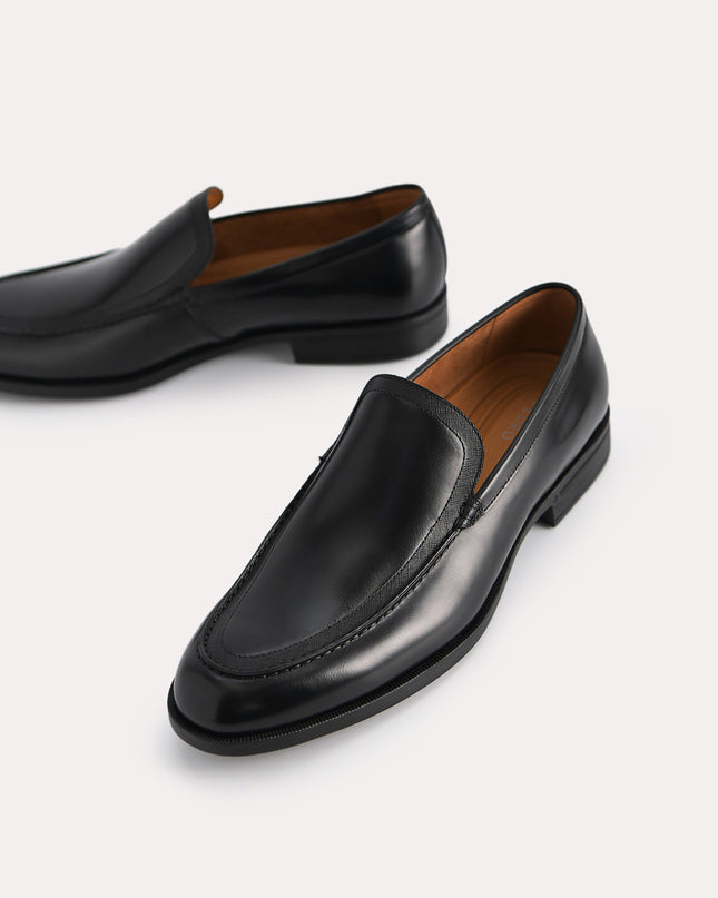 Burnished Leather Loafers
