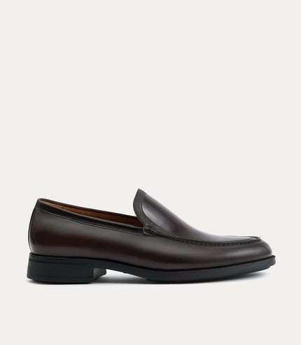 Burnished Leather Loafers