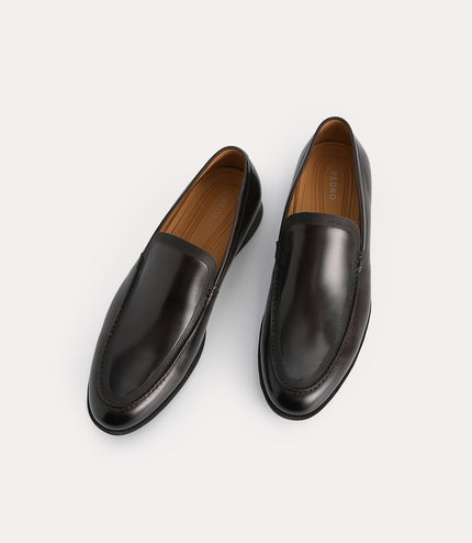 Burnished Leather Loafers