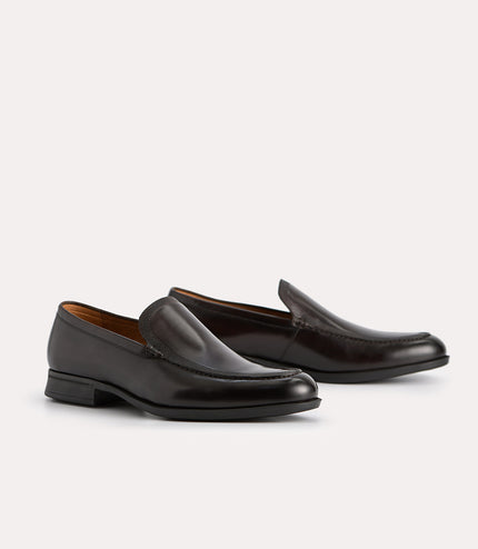 Burnished Leather Loafers