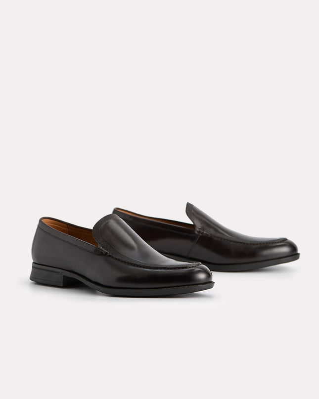 Burnished Leather Loafers