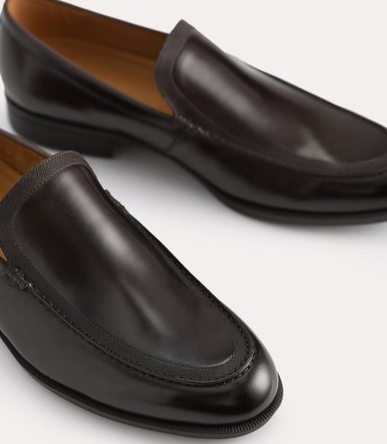 Burnished Leather Loafers