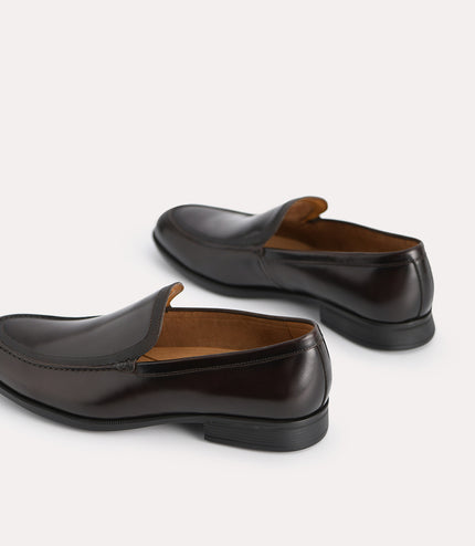 Burnished Leather Loafers
