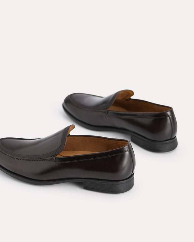Burnished Leather Loafers
