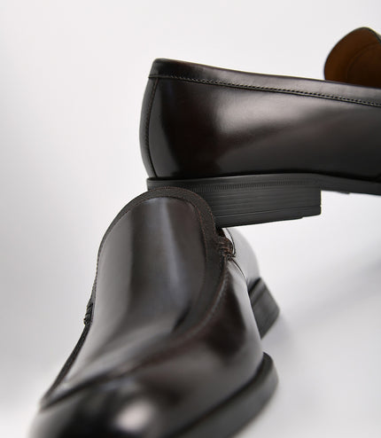 Burnished Leather Loafers