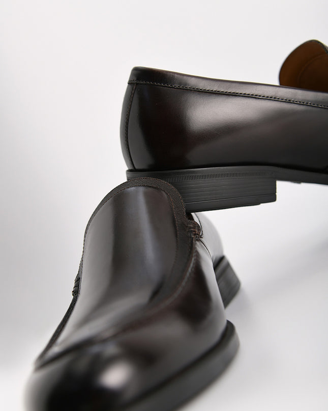 Burnished Leather Loafers