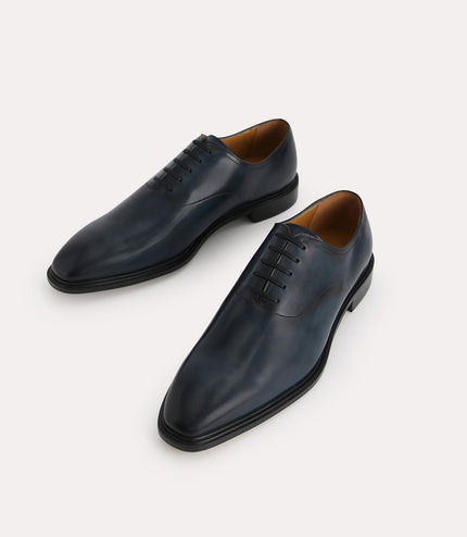 Burnished Leather Oxfords