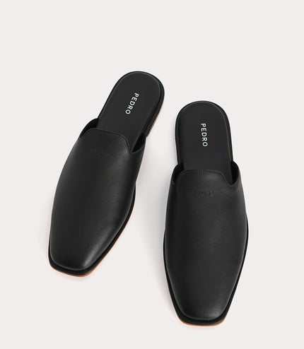 Slip-On Leather Mules