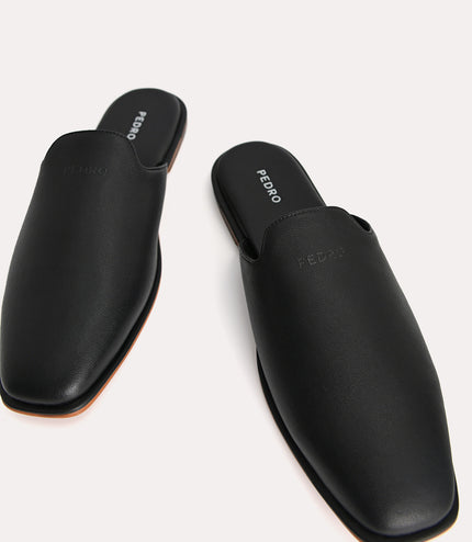 Slip-On Leather Mules
