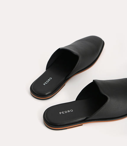 Slip-On Leather Mules