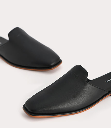 Slip-On Leather Mules