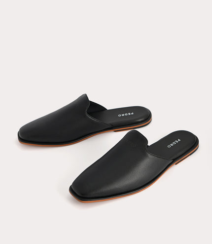 Slip-On Leather Mules