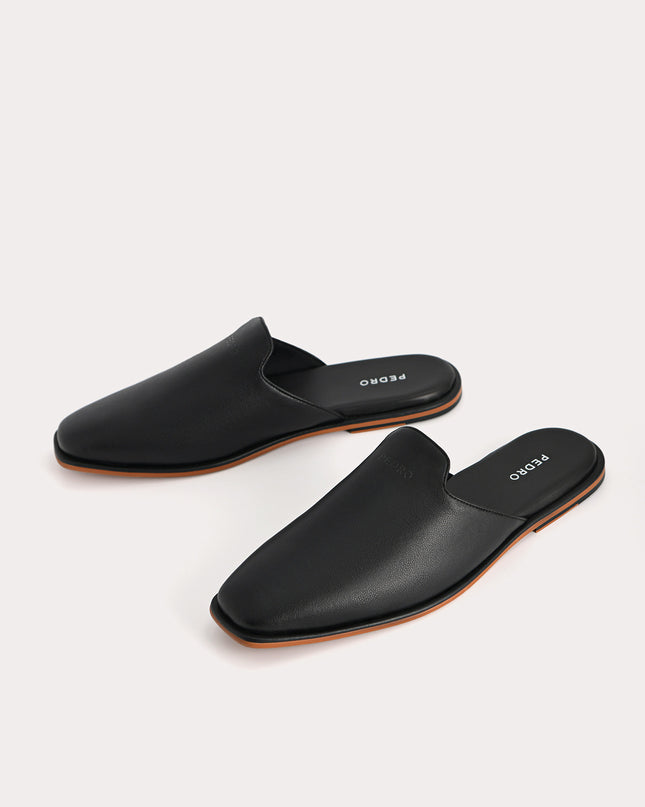 Slip-On Leather Mules