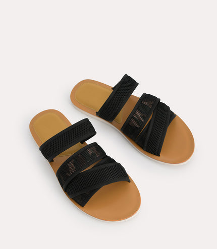 Strappy Mesh Sandals