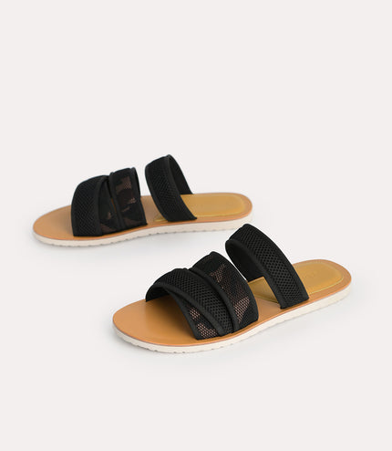 Strappy Mesh Sandals