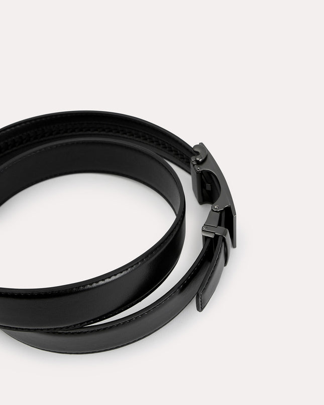 Automatic Textured Leather Belt