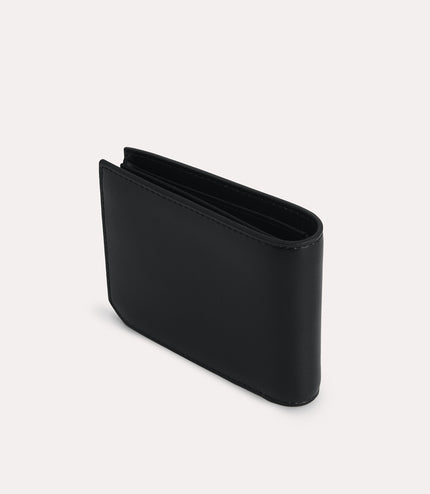 Textured Leather Bi-Fold Wallet with Flip